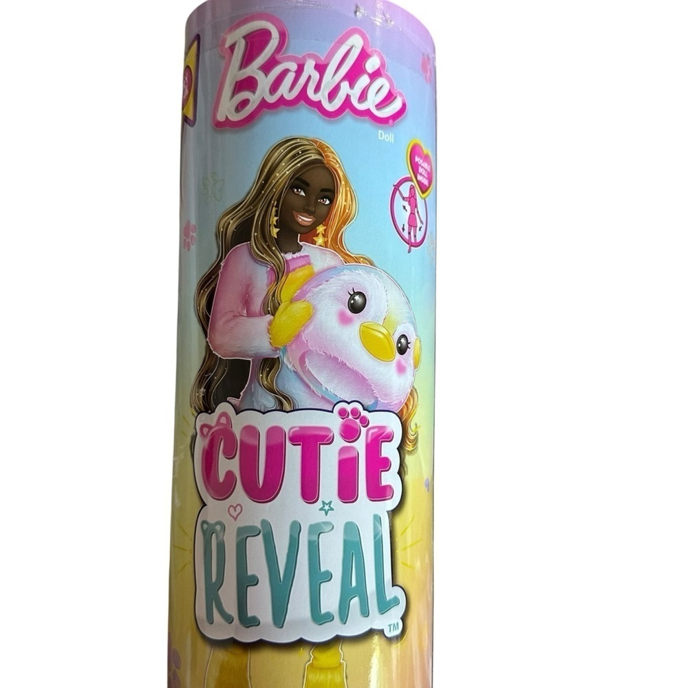 Barbie Cutie Reveal Doll with Pink and Yellow Highlights